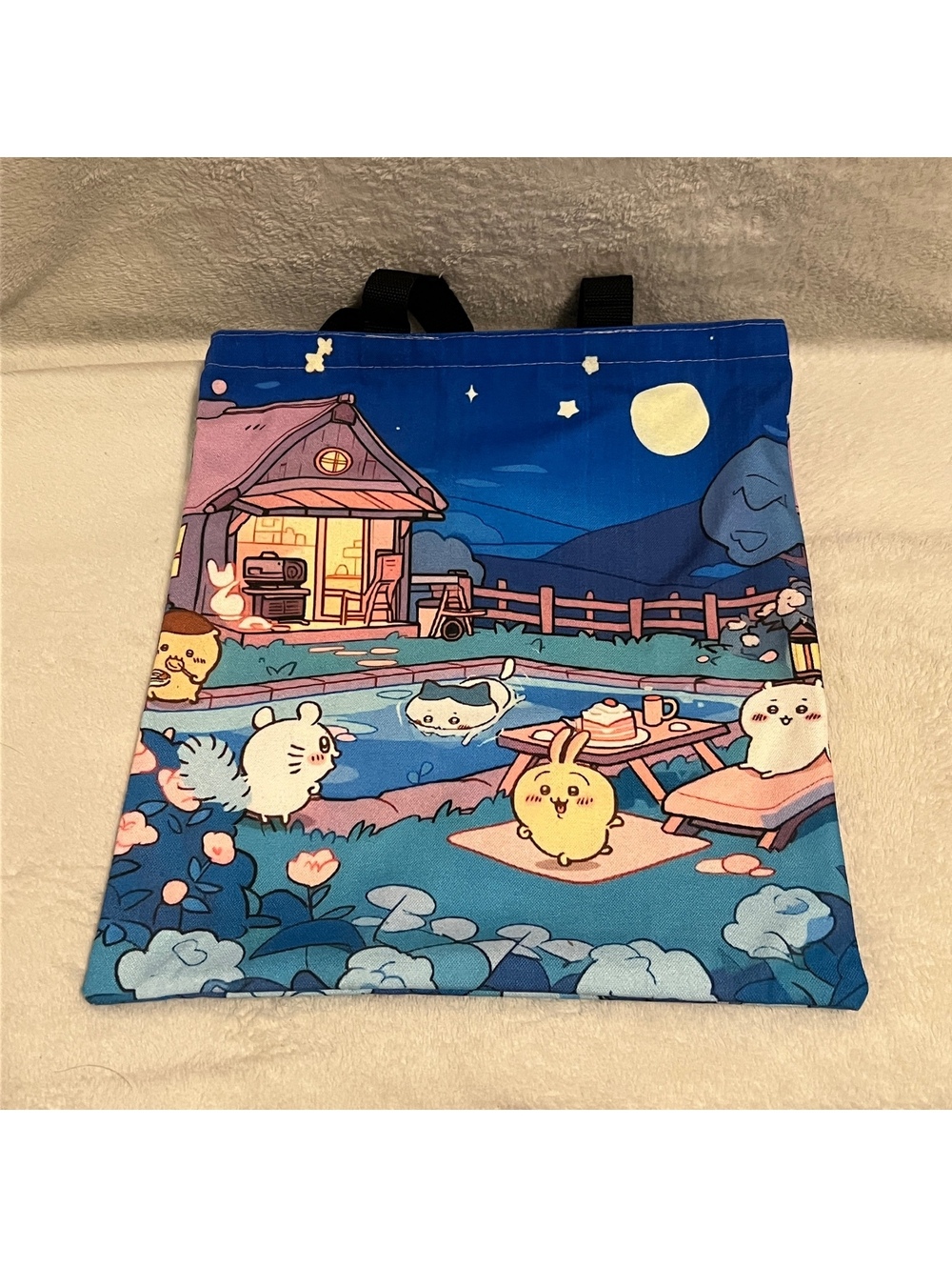 Night Scene Print Tote Bag